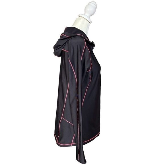 RBX Performance Gray & Pink Activewear Long Sleeve Hoodie Pullover Size Medium - Picture 2 of 12